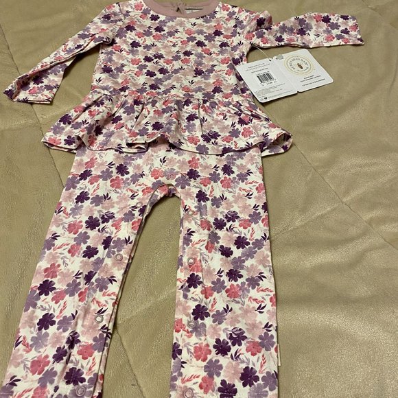 Burt's Bees Baby One Pieces Burts Bees Baby Floral Jumpsuit Poshmark